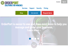 Tablet Screenshot of orderport.net